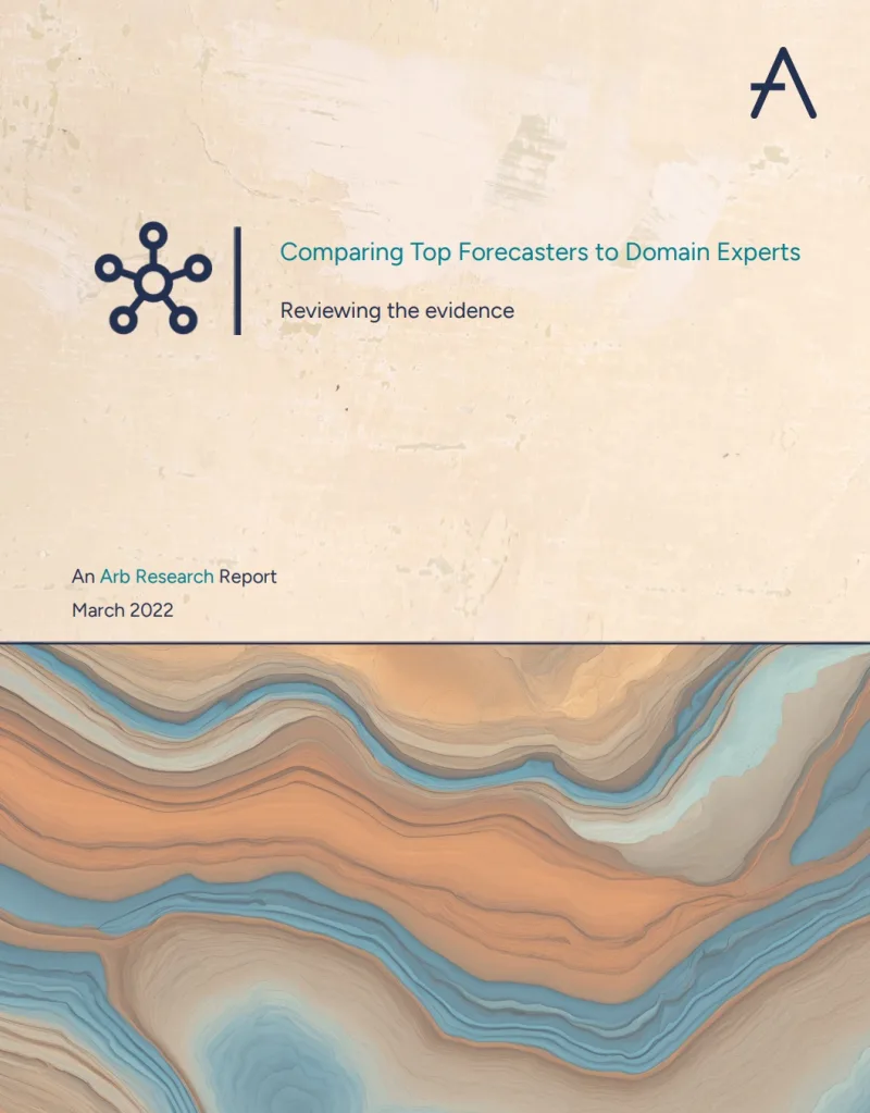 Cover of Comparing Top Forecasters to Domain Experts
