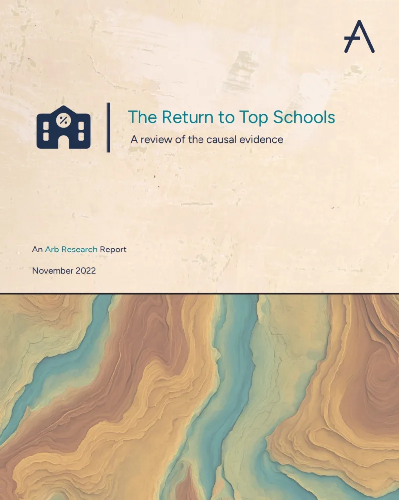 Cover of The Return to Top Schools